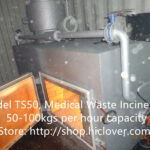 Model: TS50, Medical Waste Incinerator 50-100kgs per hour capacity