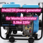 Diesel Oil power generator for Waste Incinerator  5.5kw 220v