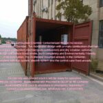 Double Combustion Chamber Containerized Mobile Incinerator